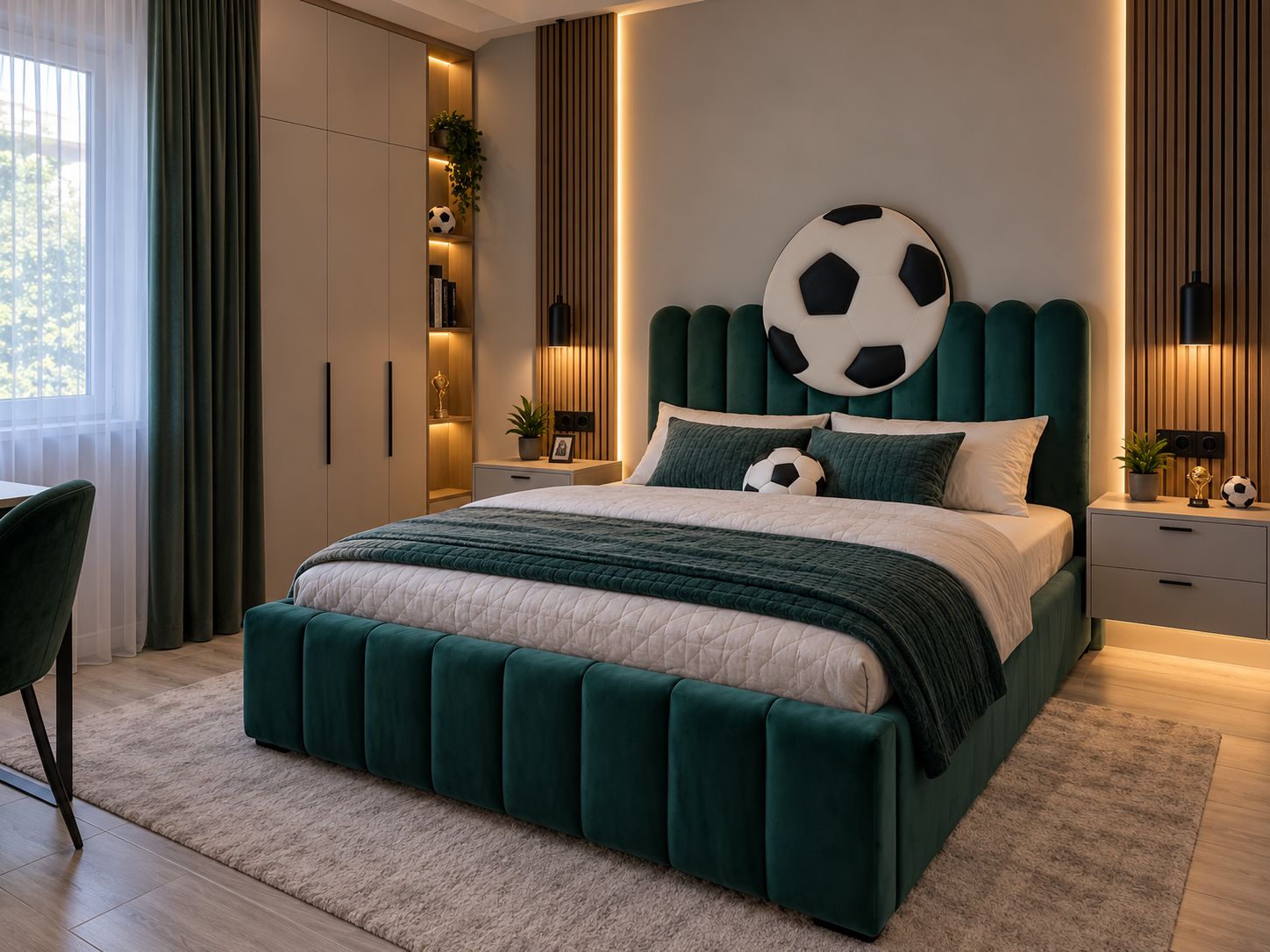 Pat Gol – Pat pentru copii, cu minge de fotbal